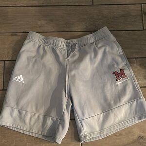 adidas Light Gray Athletic Shorts